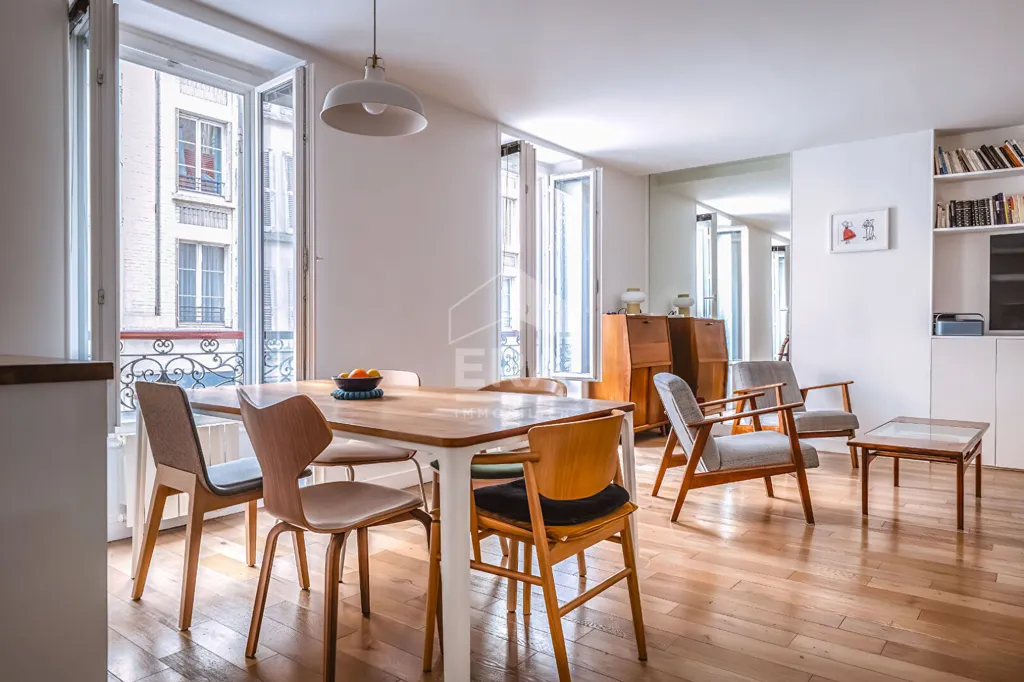 Sala da pranzo - 3-Bedroom Parisian Flat with West Exposure