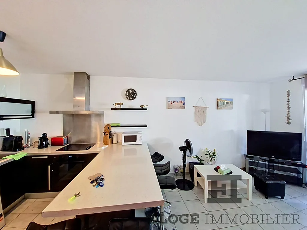 Cuisine - Appartement T3 avec piscine dans résidence de standing à Touques