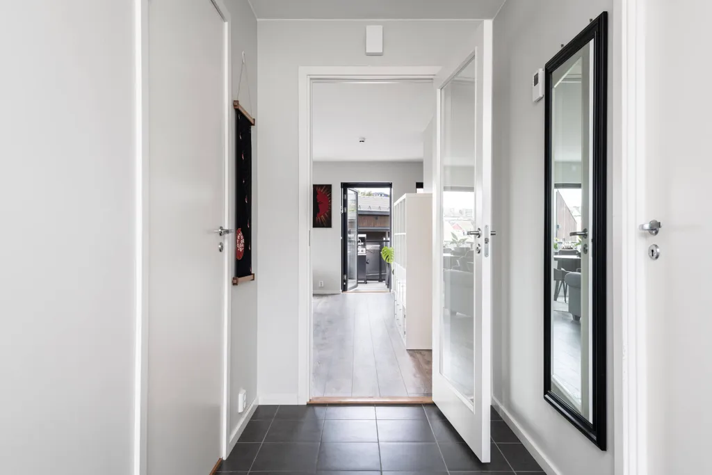 Entrée - Modern Flat with South Terrace in Hannestad