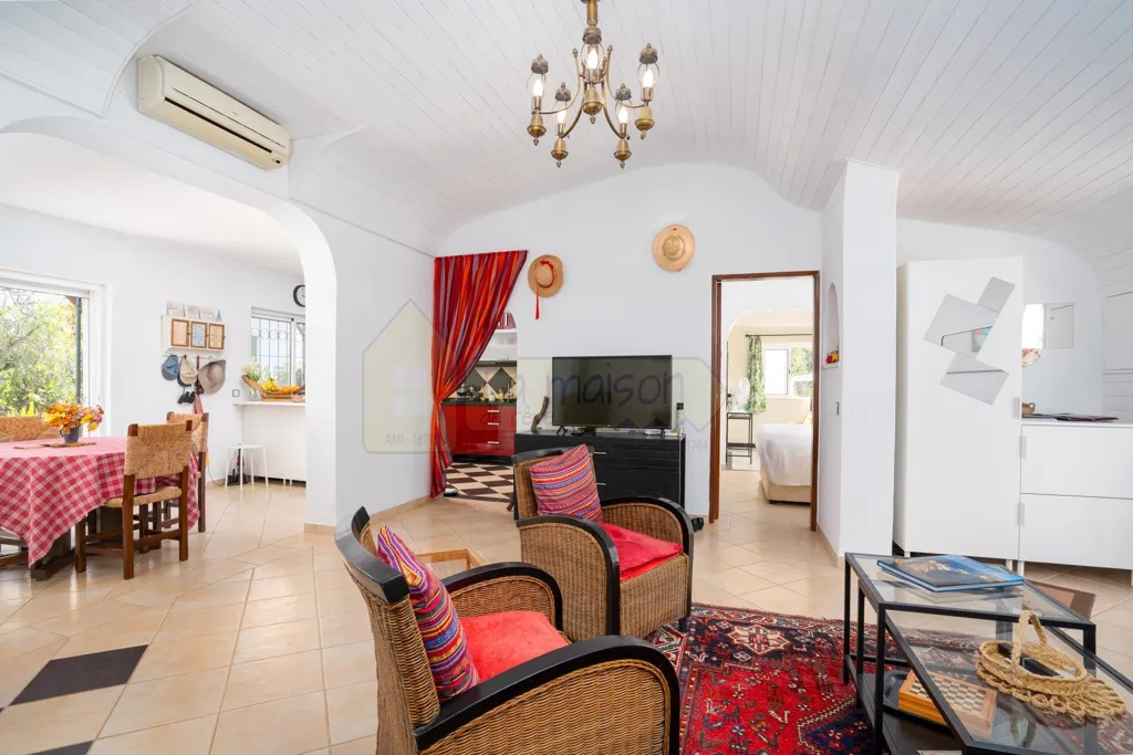 Séjour - Single-Storey Villa with Pool in Faro
