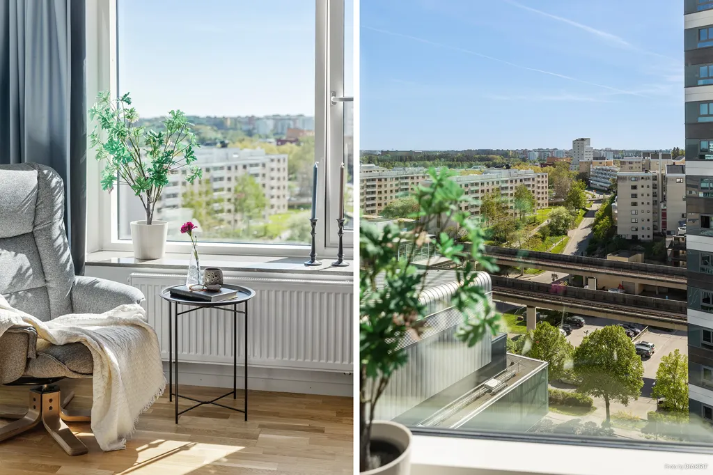 Soggiorno - Modern Apartment with Panoramic View in Kista Tower