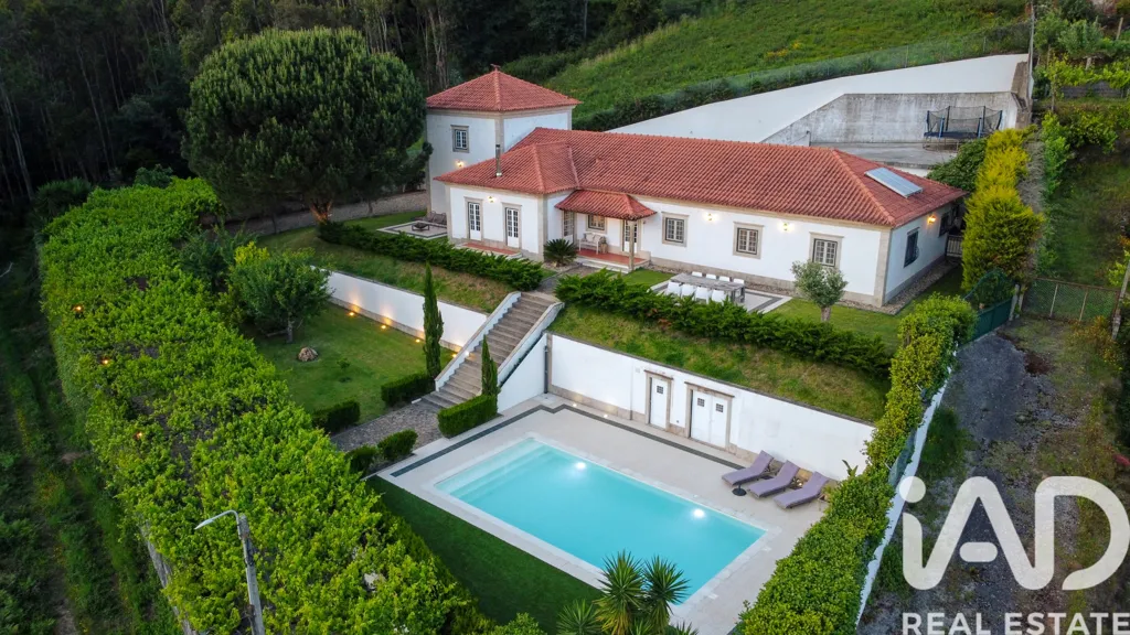 Vue aérienne - Renovated Villa with Pool in Minho