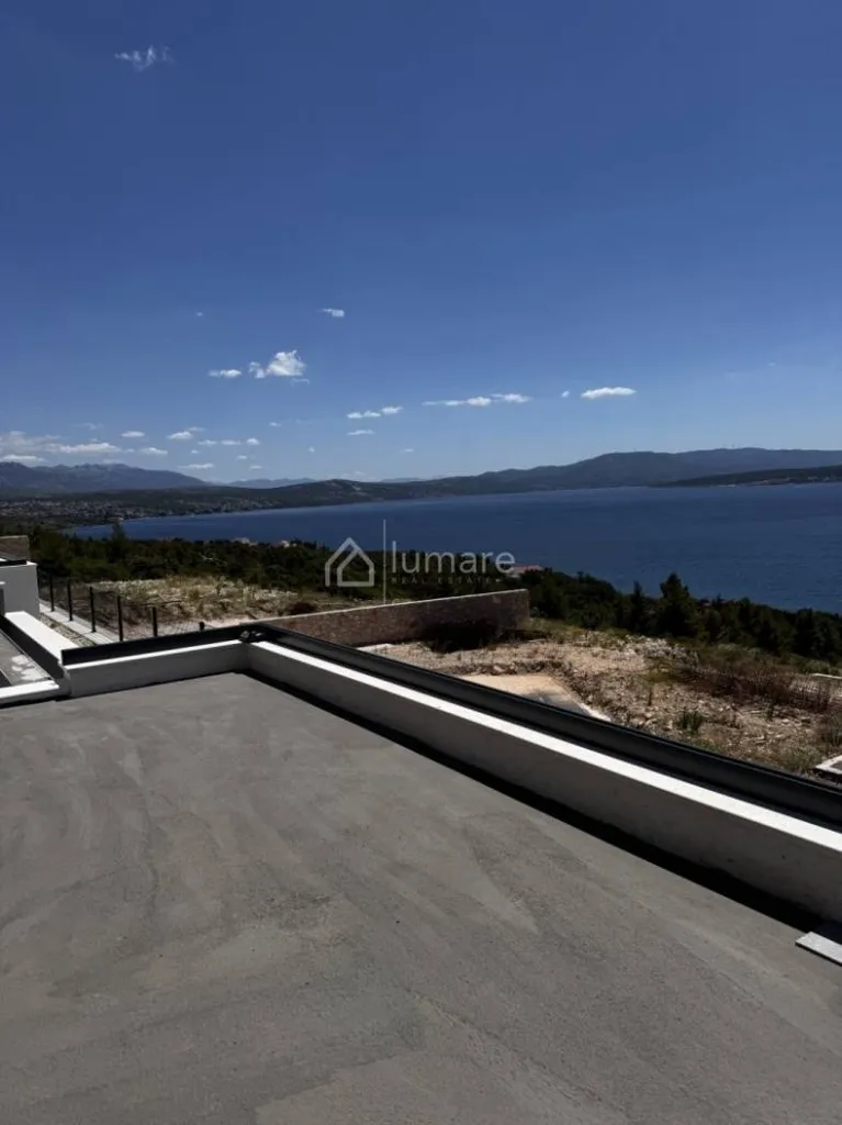 Terrasse - Villa with Sea View near Zadar
