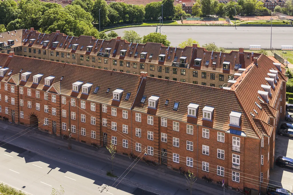 Vue aérienne - Classic Flat with Light near Reunification Square