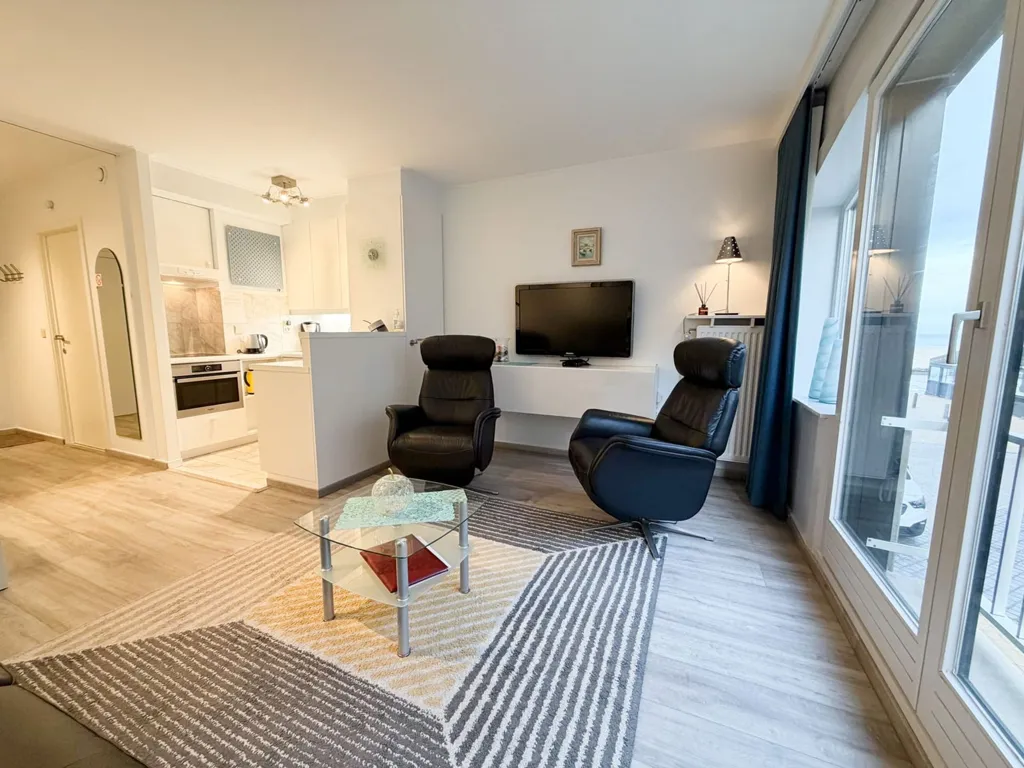 Séjour - Studio Lumineux près de la Mer à Ostende