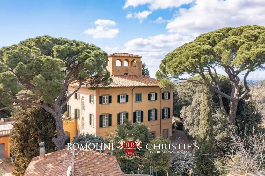 Õhuvaade - 18th-Century Villa with Panoramic Views near Pisa