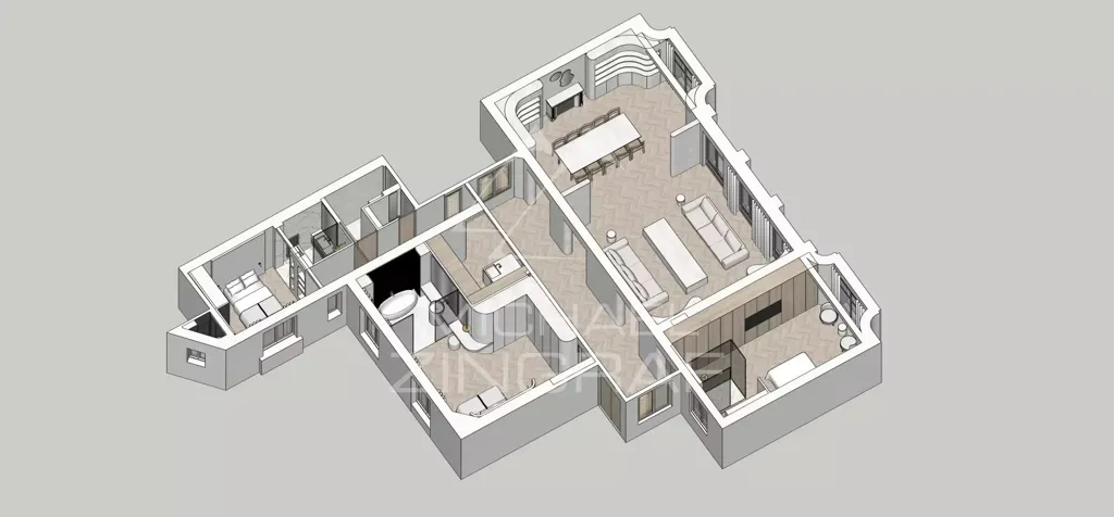Plaan - Luxury Apartment with Eiffel Tower View in Paris