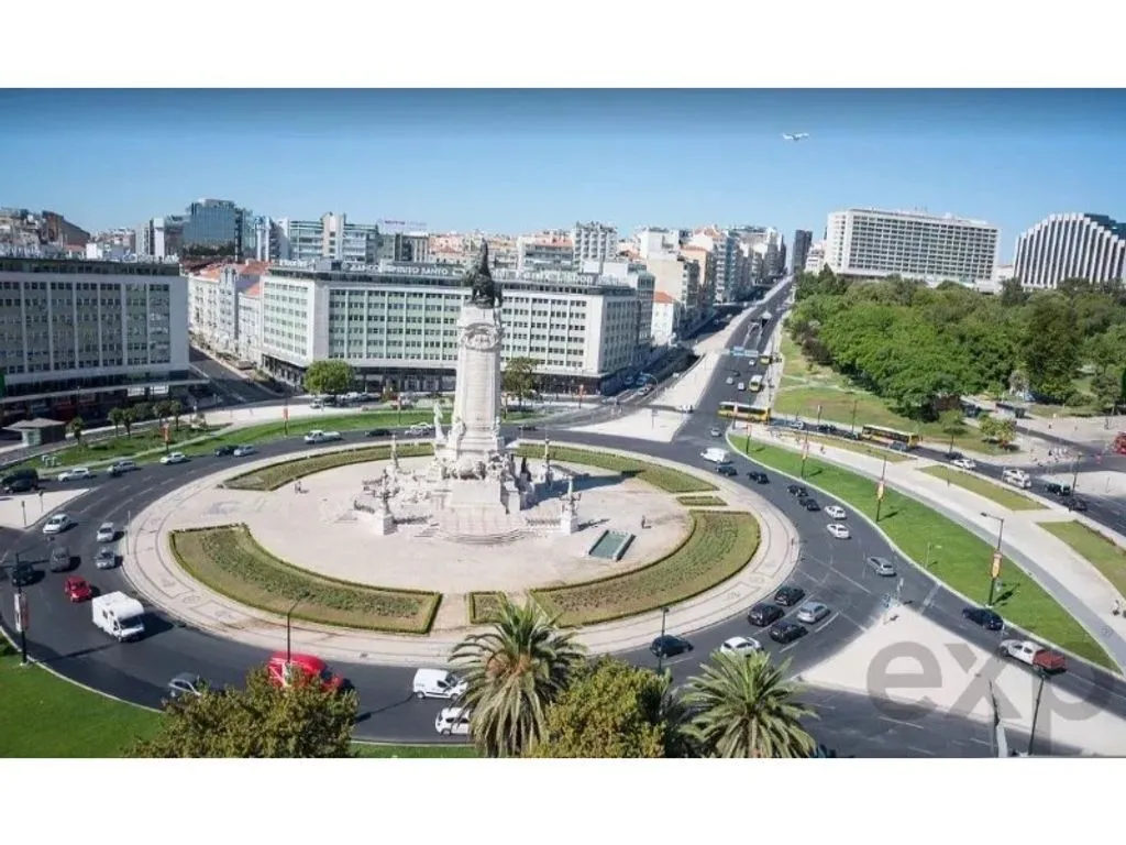 Vue aérienne - Penthouse Flat with Courtyard in Downtown Lisbon