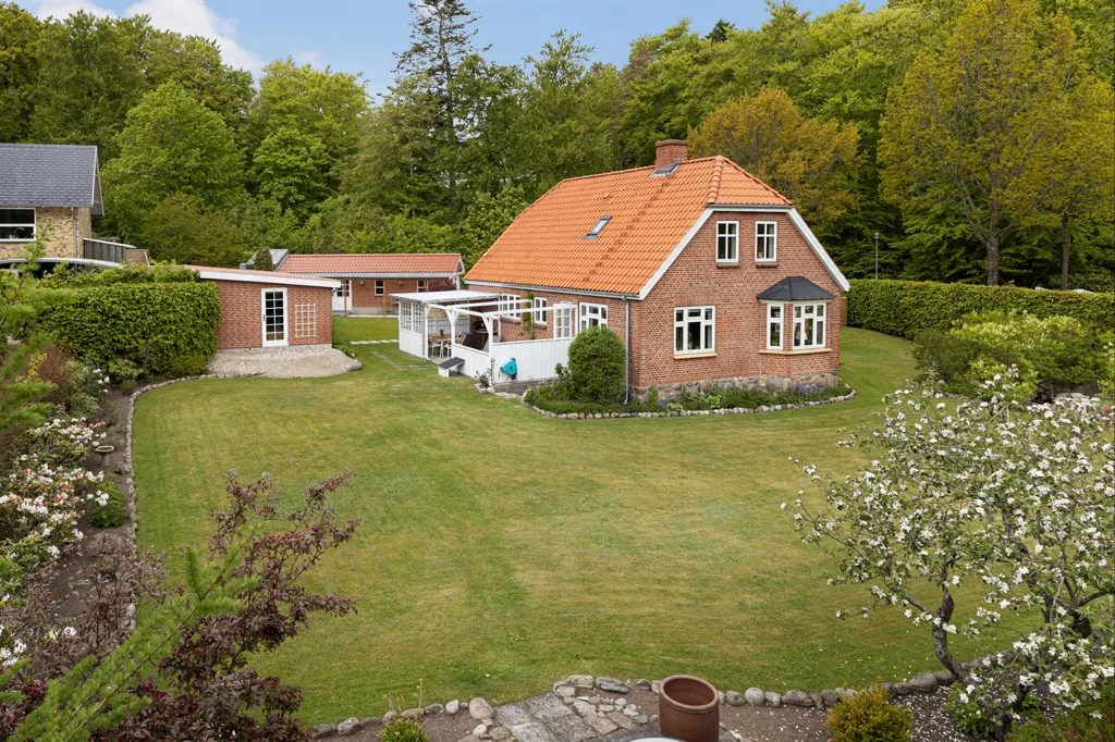 Vue aérienne - Iconic Villa with Forest View in Bangsbostrand