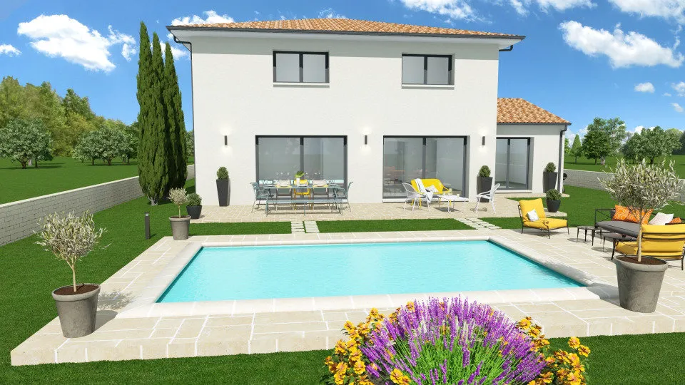 Contemporary Villa with Garden in Odars