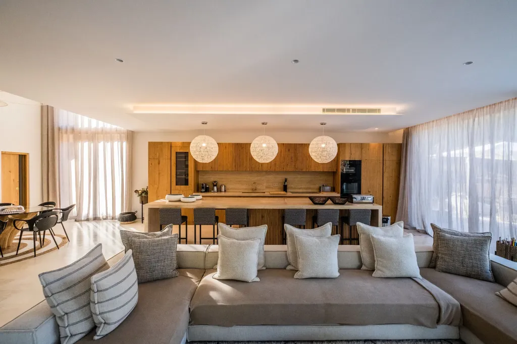 Séjour - Contemporary Villa with Sea View near Sa Caleta
