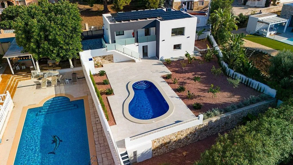 Õhuvaade - Contemporary Chalet with Solar Installation in Calpe