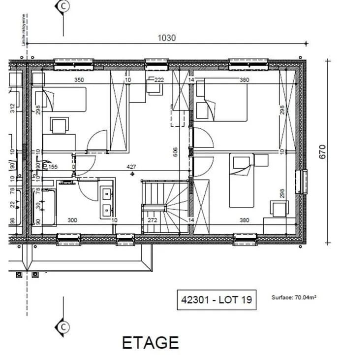 Plan - Appartement Rue de la Station à Verlaine
