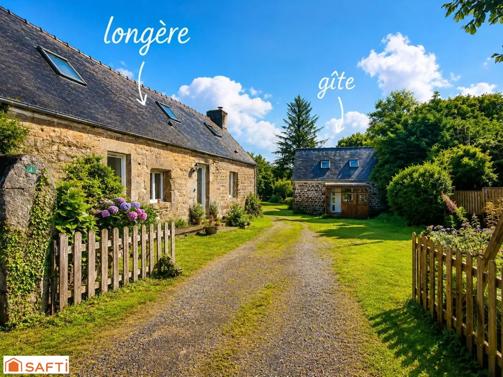 Välivaade - Charming Longère with Gite in Plounérin