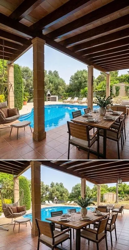 Piscina - Chalet with Pool and Terrace in Cala Murada