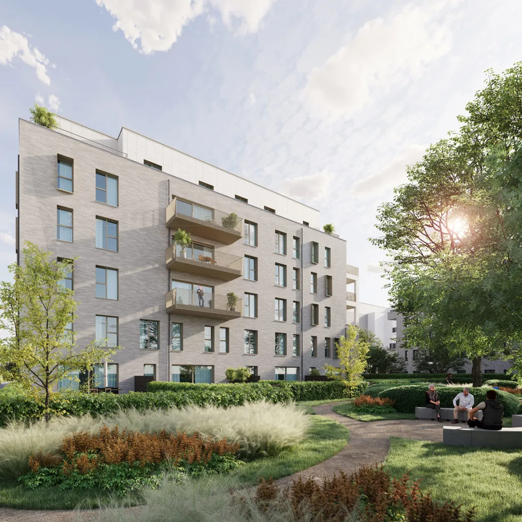 Jardin - Penthouse Neuf avec Terrasse à Evere