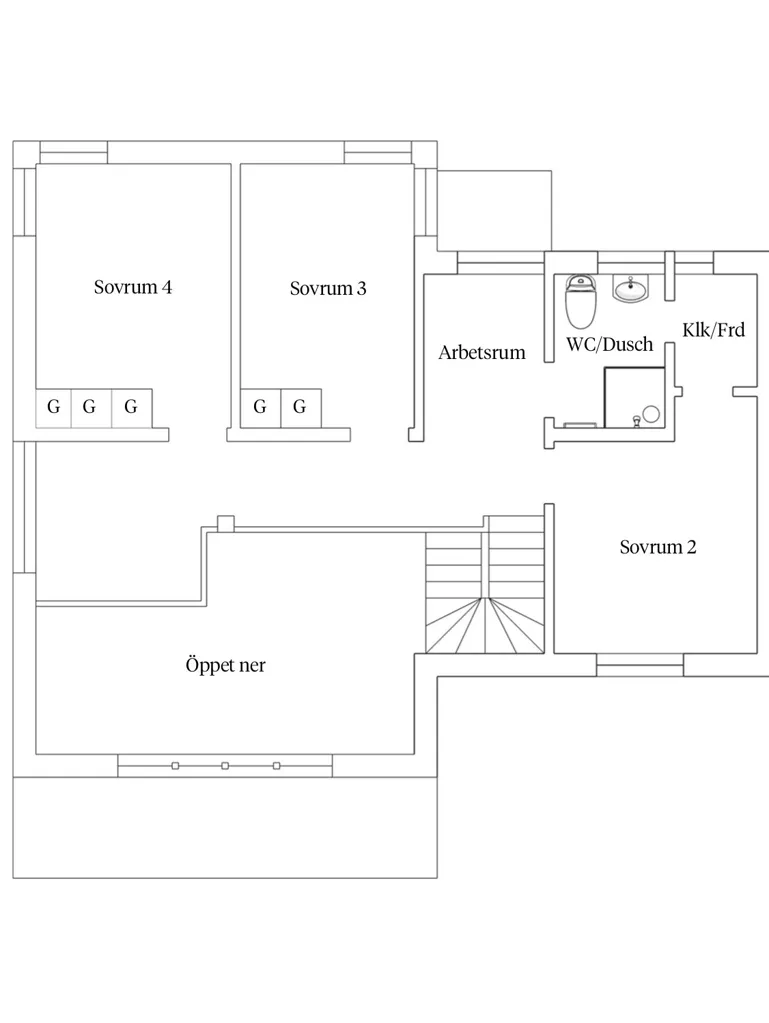 Plan - Modern Apartment with River View in Duved