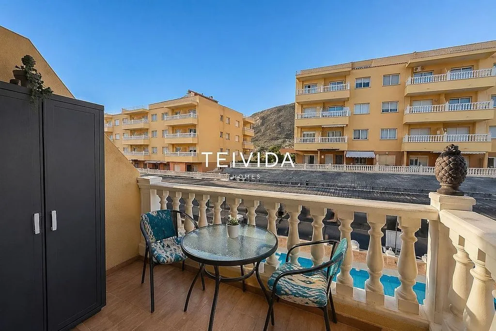 Balcon - Apartment with Pool View in Palm-Mar