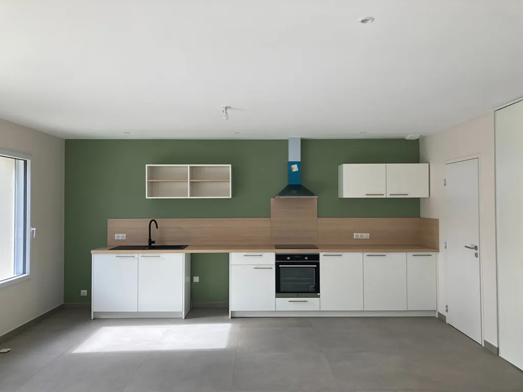 Kitchen - Recent House with Terrace in Landemont