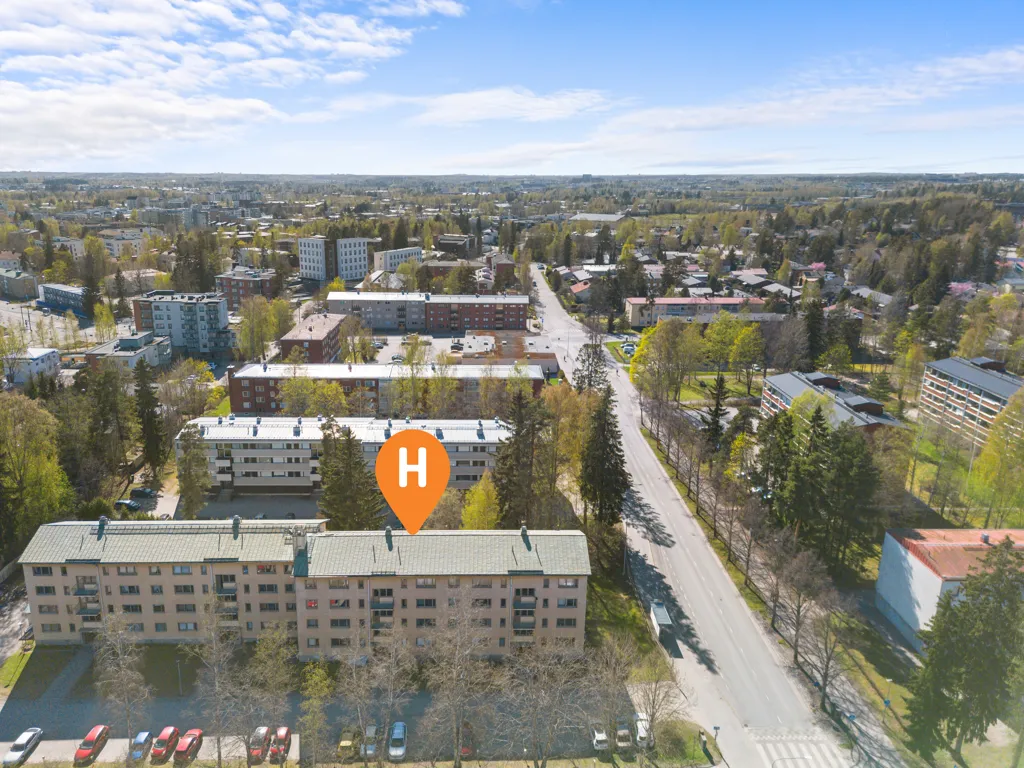 Aerial - Ground Floor Studio Apartment in Tikkurila