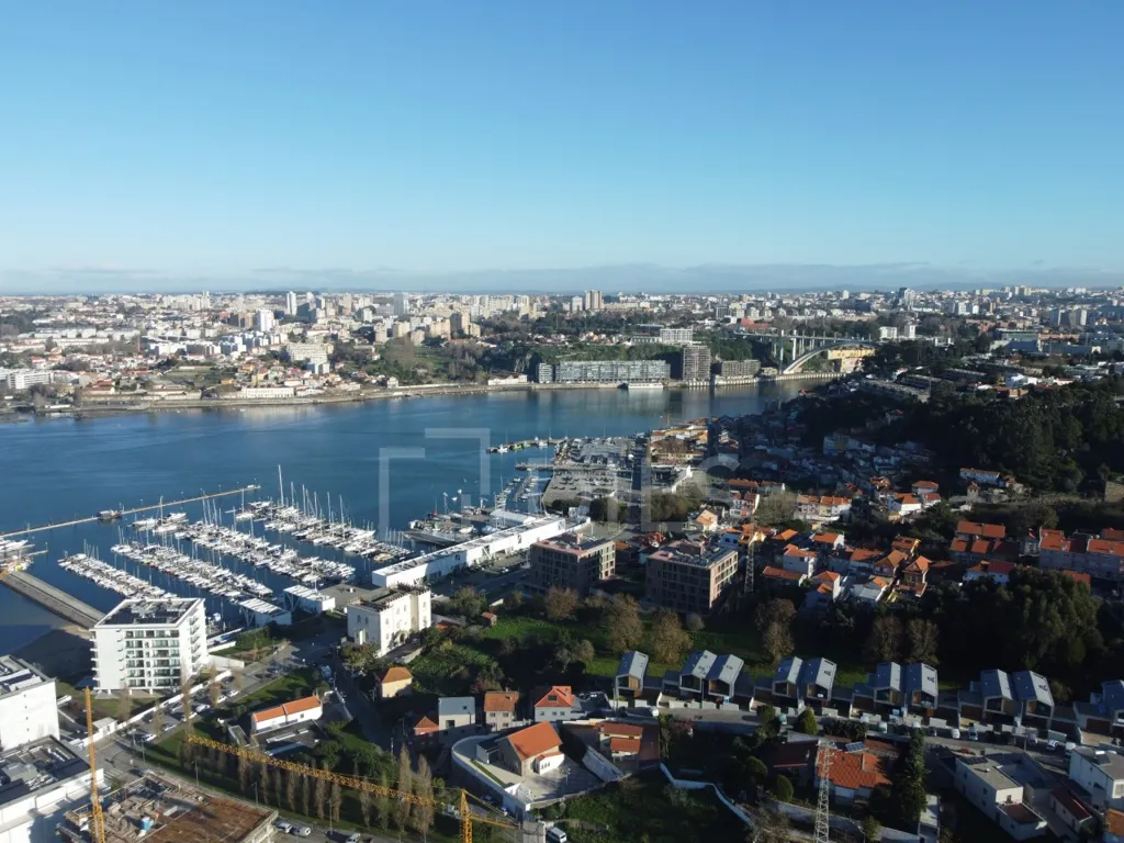 Vue aérienne - T1 Apartment with River View in Vila Nova de Gaia