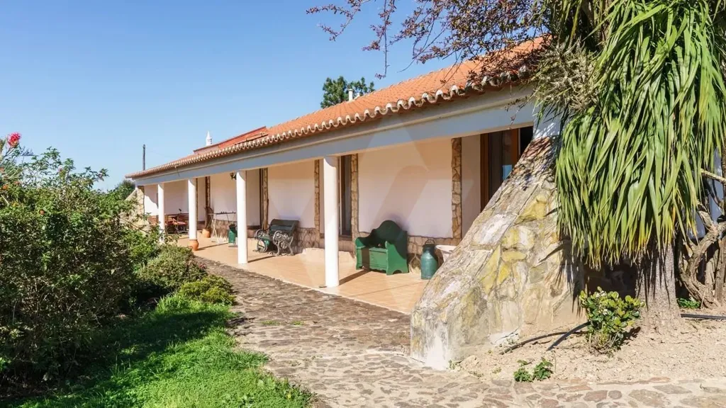 Terrasse - Equestrian Villa with Water View in Beja District