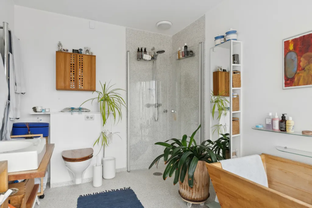 Salles de bain - Swedish Villa with Panoramic Nature View in Hoptrup
