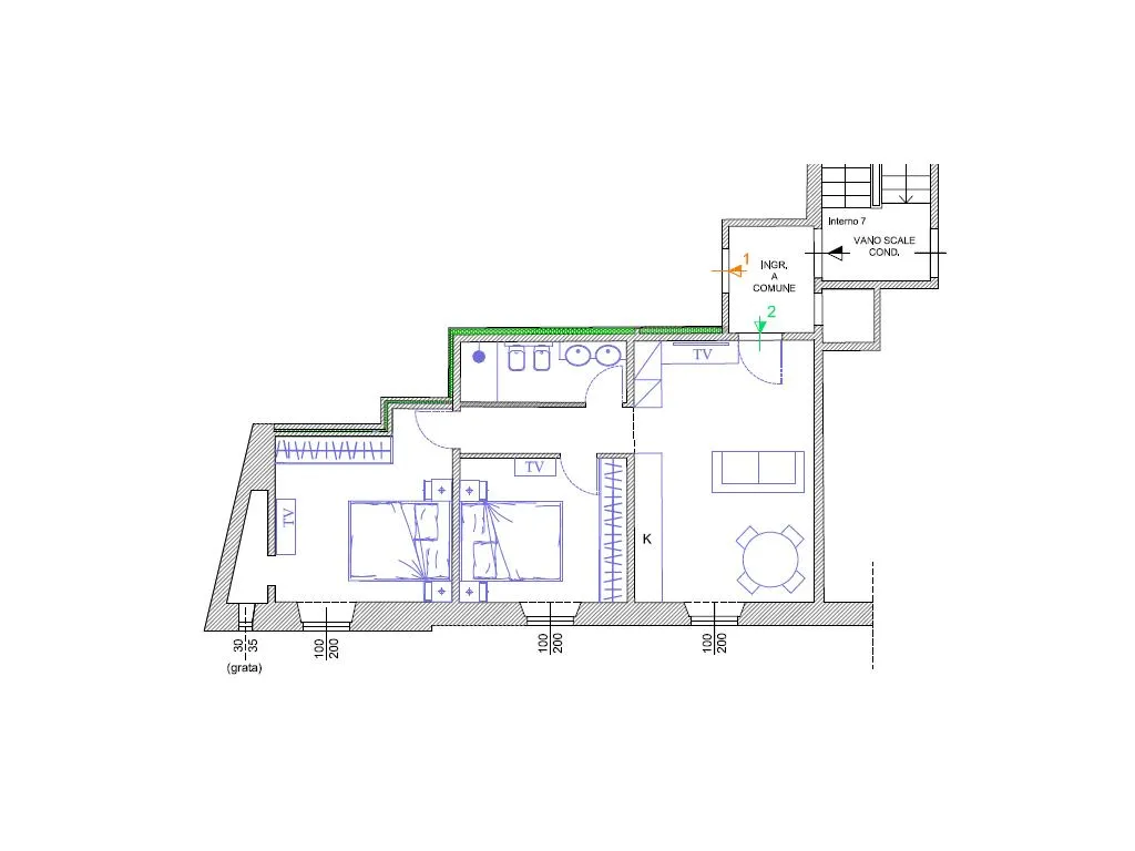 Rusticated Apartment with Terrace in Florence