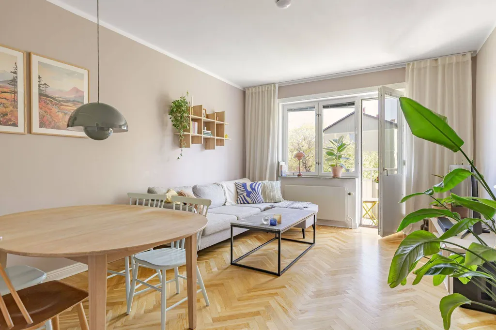 Soggiorno - Renovated Flat with Balcony in Linköping