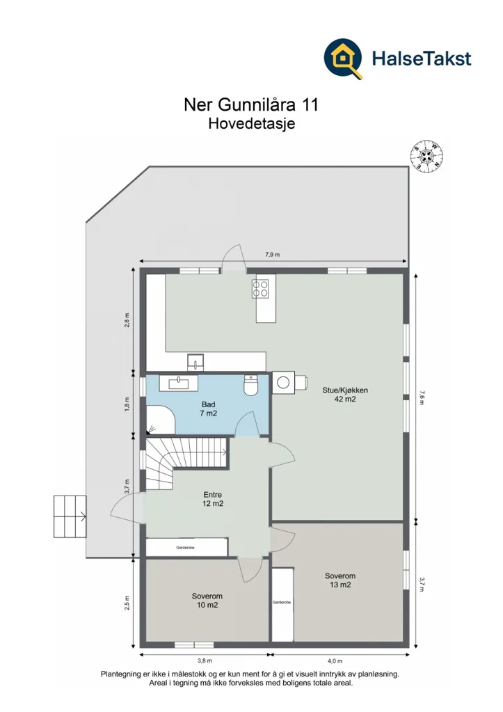 Grundriss - Family Home with Garden in Selbu
