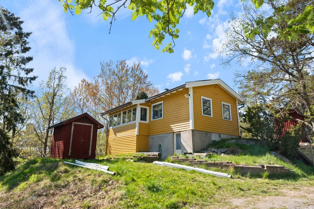 Extérieur - Two Renovated Cottages with Sea View in Långvik