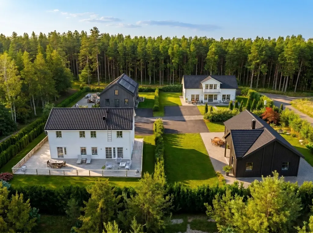 Õhuvaade - Villa Plots with Nature View in Hindås