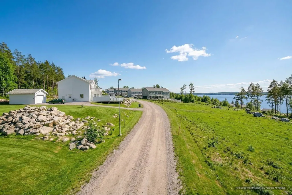 Õhuvaade - Plot with Lake View in Svärtinge Skogsbacke