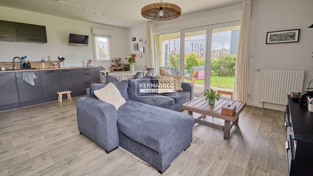 Séjour - Appartement T4 en Rez-de-Jardin avec Jardin à Kermarrec