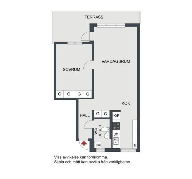 Plan - Apartment with Balcony in Kista
