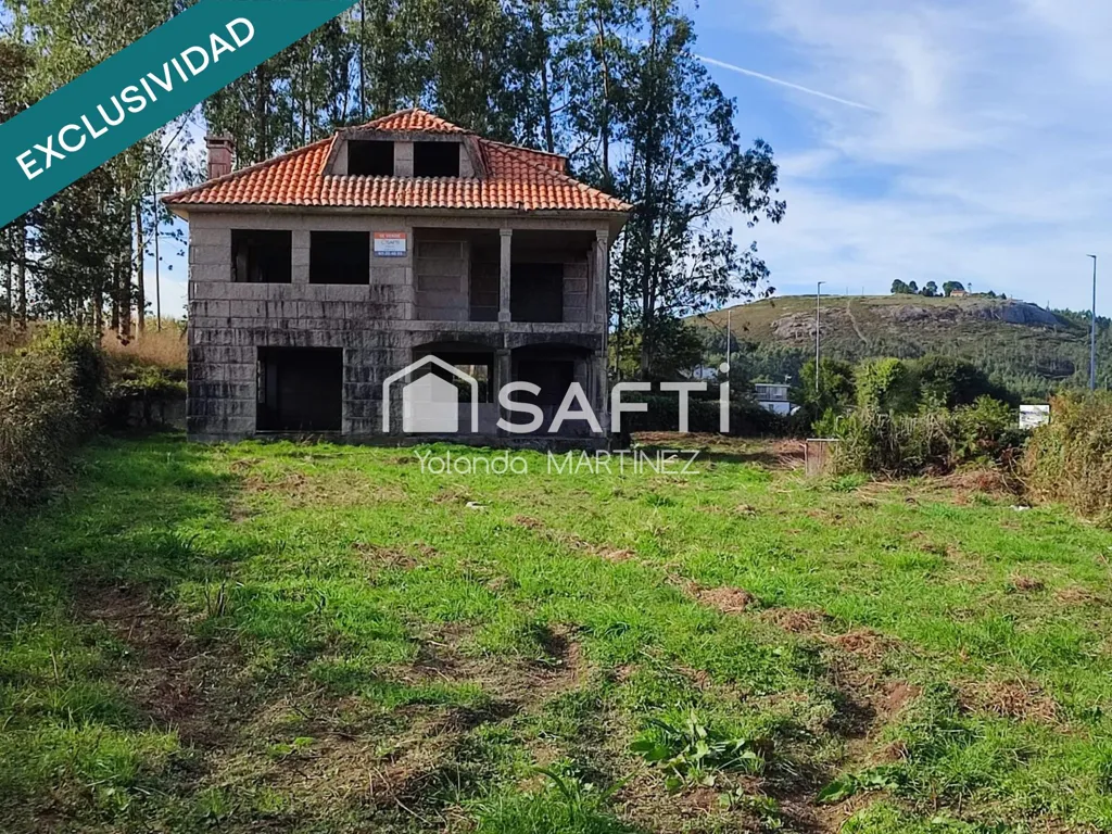 Exterior - Unfinished House with Balcony near Santa Comba