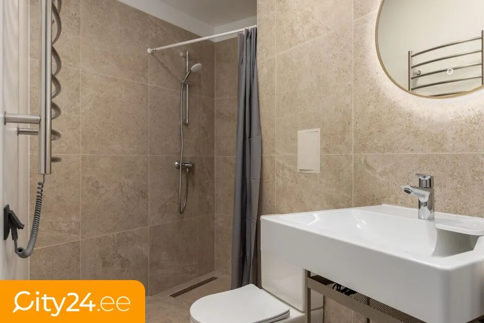 Bathrooms - Fully Furnished Flat in Old Town, Riga