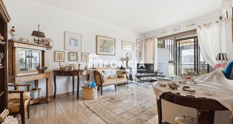 Séjour - Appartement avec terrasse à Cannes