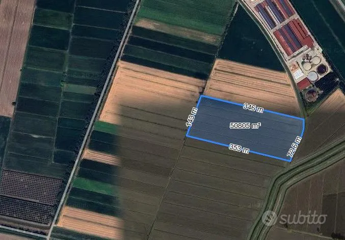 Õhuvaade - Agricultural Land with Irrigation in Scodosia