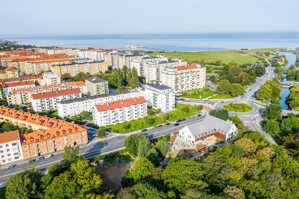Õhuvaade - Flat with Balcony View in Ribersborg