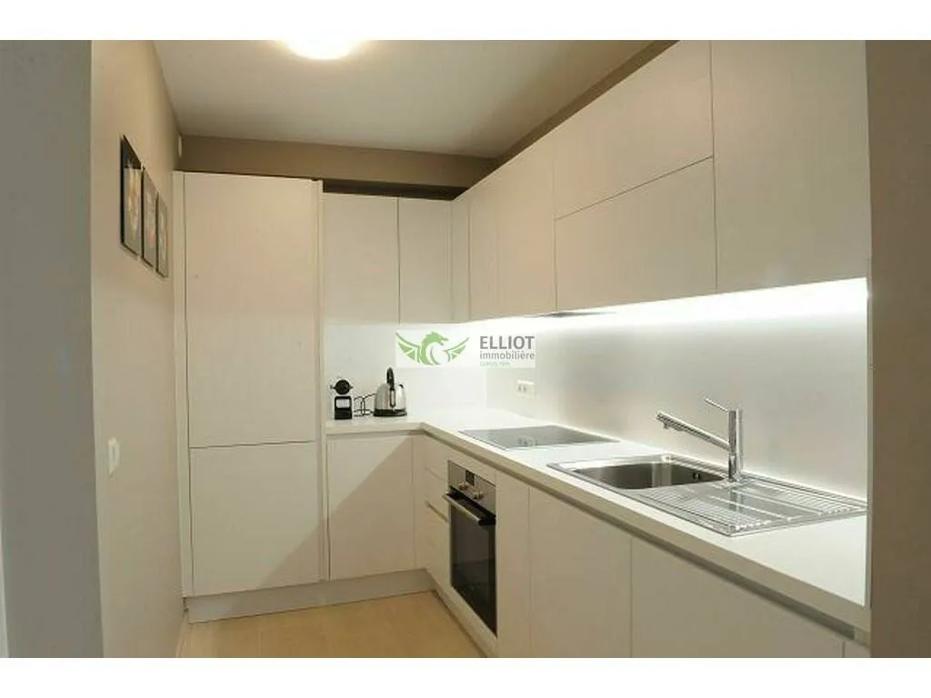 Köök - Luxury Apartment with Balcony in Muhlenbach