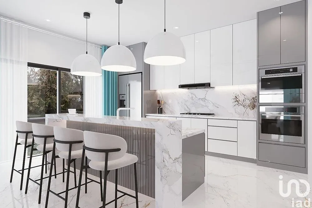 Cucina - Contemporary Villa with Pool in Plascassier