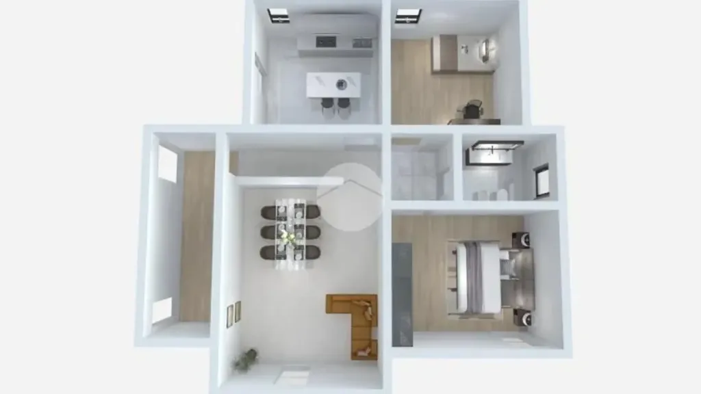 Plan - Apartment with Garden in Clusane, Iseo