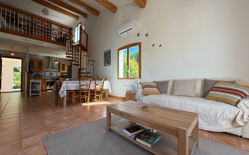 Living Room - Independent House with Pool in Campagnan