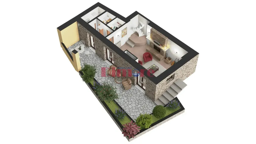 Plan - Restored Stone Villa with Open Valley View in Casanova Lerrone