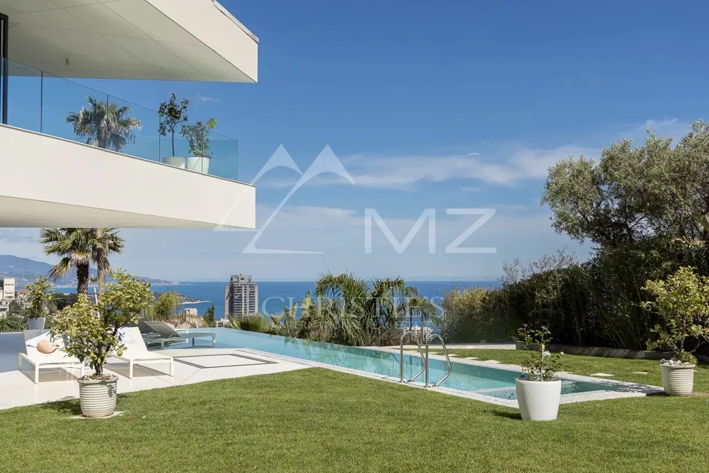 Jardin - Villa Moderne avec Vue Mer près de Monaco