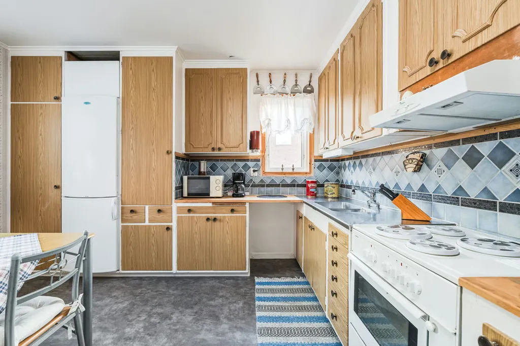Kitchen - 1-Plan Villa with Inglazed Terrace in Älvkarleby