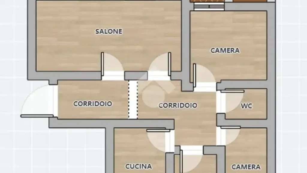 Plaan - Apartment with Balcony and Terrace in Palermo