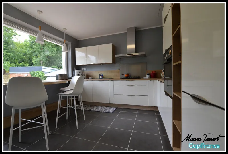 Cuisine - Demeure Bourgeoise de 1875 avec Jardin à Condé-sur-l'Escaut