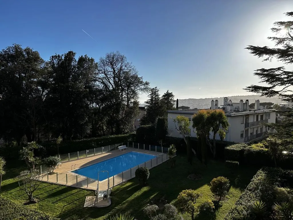 Vue aérienne - Appartement Luxueux avec Piscine à Nice Rimez